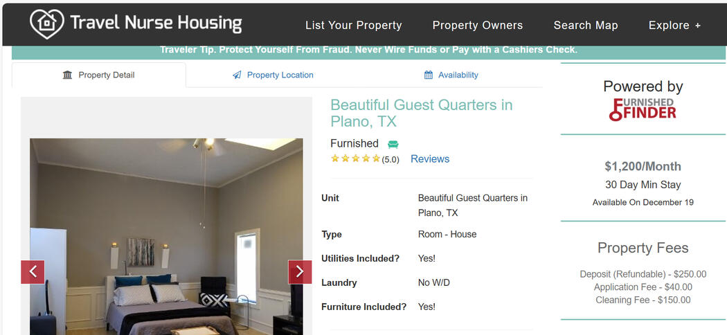 Travel Nurse Housing